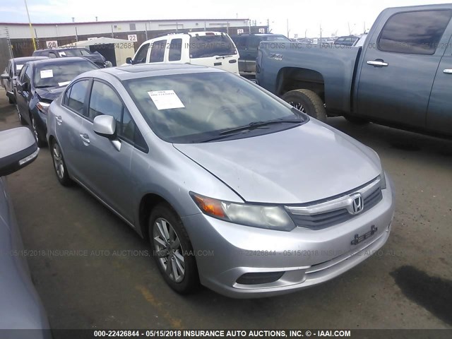 2HGFB2F96CH505578 - 2012 HONDA CIVIC EXL SILVER photo 1