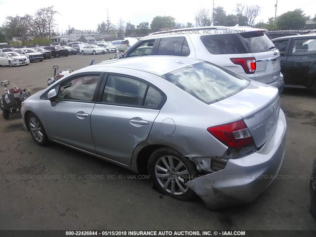 2HGFB2F96CH505578 - 2012 HONDA CIVIC EXL SILVER photo 3