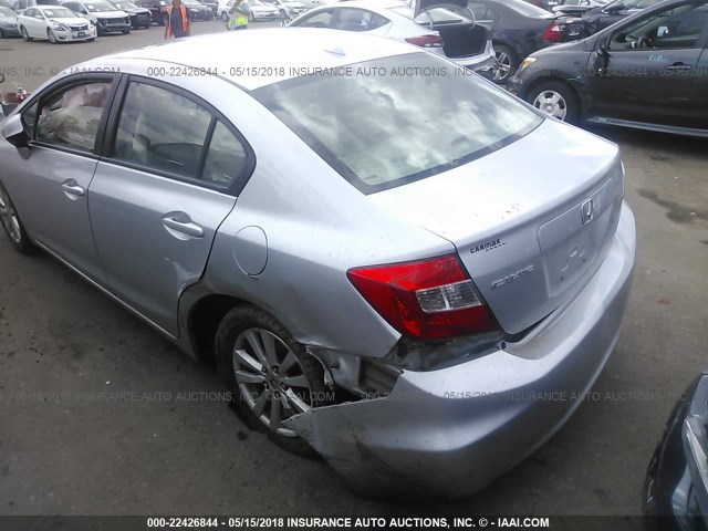 2HGFB2F96CH505578 - 2012 HONDA CIVIC EXL SILVER photo 6