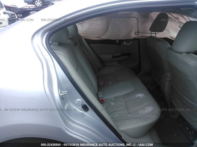 2HGFB2F96CH505578 - 2012 HONDA CIVIC EXL SILVER photo 8
