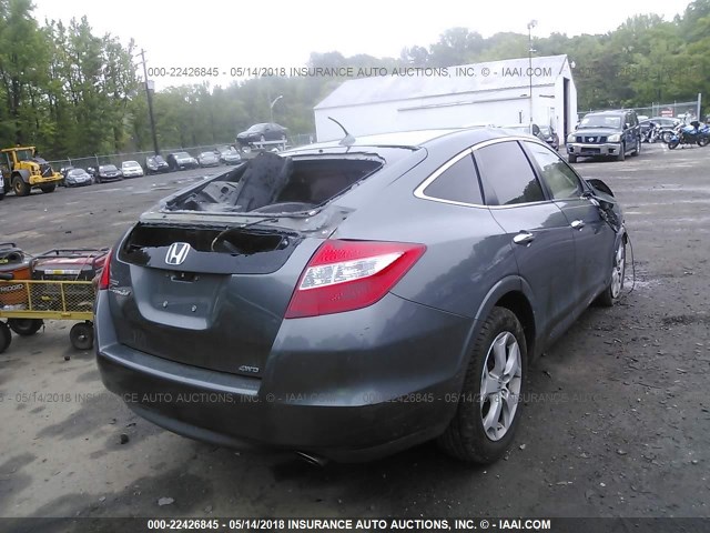 5J6TF2H59AL005702 - 2010 HONDA ACCORD CROSSTOUR EXL GRAY photo 4