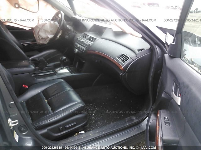 5J6TF2H59AL005702 - 2010 HONDA ACCORD CROSSTOUR EXL GRAY photo 5