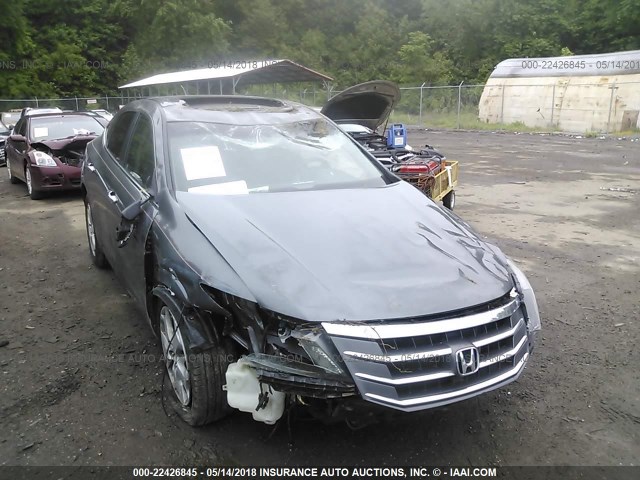 5J6TF2H59AL005702 - 2010 HONDA ACCORD CROSSTOUR EXL GRAY photo 6