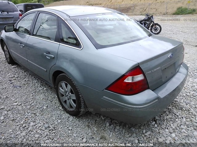 1FAFP24166G153881 - 2006 FORD FIVE HUNDRED SEL GREEN photo 3