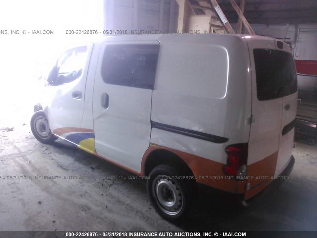 3N63M0ZN5HK701618 - 2017 CHEVROLET CITY EXPRESS LT WHITE photo 3