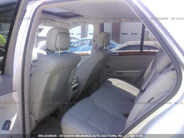 4JGBB86E69A525572 - 2009 MERCEDES-BENZ ML 350 SILVER photo 8