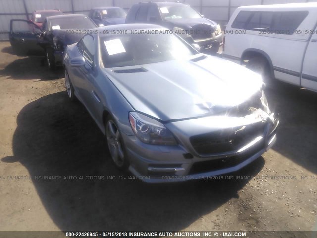 WDDPK5HA0CF039956 - 2012 MERCEDES-BENZ SLK 350 Light Blue photo 1