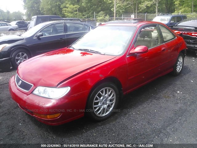 19UYA2255XL003605 - 1999 ACURA 3.0CL Қызыл фото 2