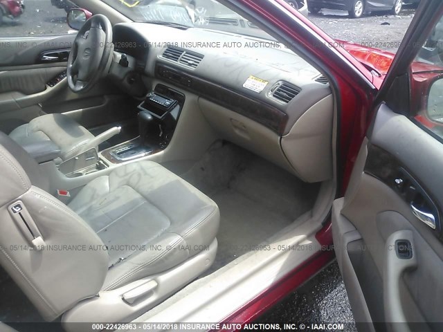 19UYA2255XL003605 - 1999 ACURA 3.0CL Қызыл фото 5