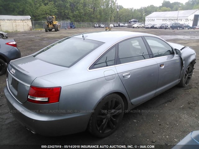 WAUDN94F48N117937 - 2008 AUDI S6 QUATTRO GRAY photo 4