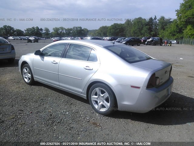 1G1ZA5EU9BF154163 - 2011 CHEVROLET MALIBU LS 银色 照片 3