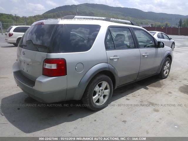 1FMDK05156GA28904 - 2006 FORD FREESTYLE SEL SILVER photo 4