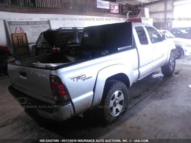 5TEUU42N47Z365149 - 2007 TOYOTA TACOMA ACCESS CAB Күміс фото 4