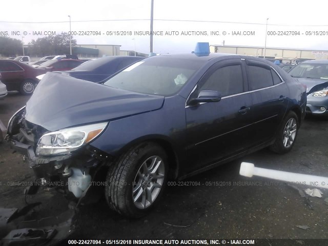 1G11C5SA3DF158505 - 2013 CHEVROLET MALIBU 1LT 蓝色 照片 2