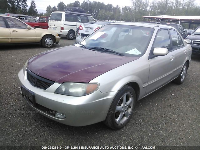 JM1BJ226620559641 - 2002 MAZDA PROTEGE DX/LX/ES TAN photo 2