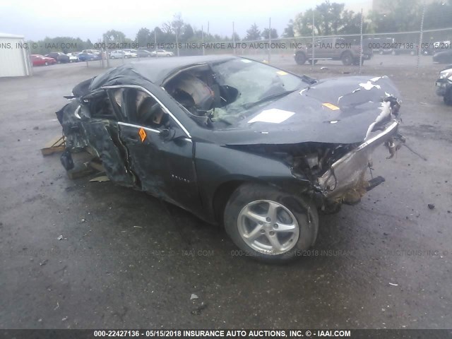 1G1ZB5ST7HF149495 - 2017 CHEVROLET MALIBU LS GRAY photo 1