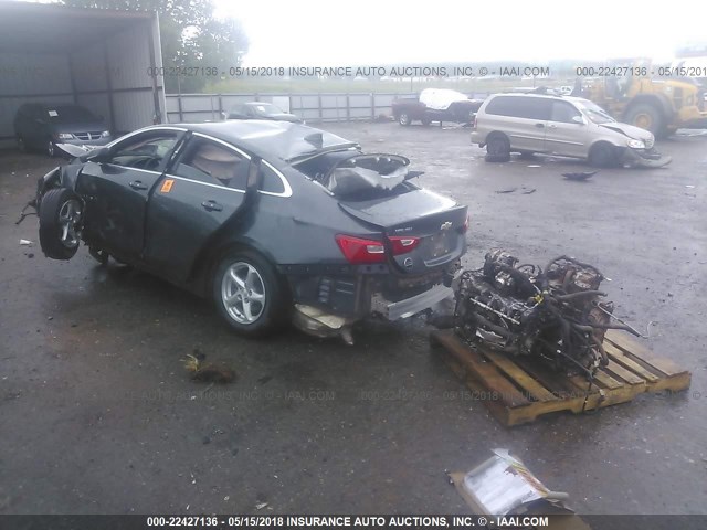 1G1ZB5ST7HF149495 - 2017 CHEVROLET MALIBU LS GRAY photo 3