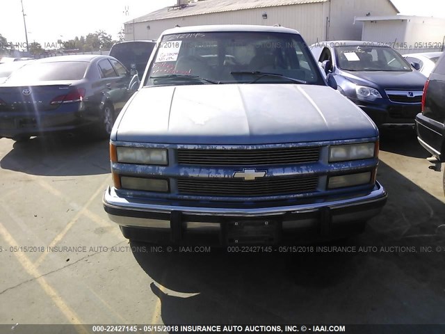 1GNEC16K7RJ361400 - 1994 CHEVROLET SUBURBAN C1500 BLUE photo 6