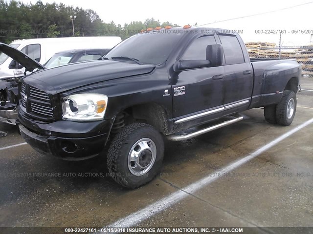 3D7MX48A47G782851 - 2007 DODGE RAM 3500 ST/SLT BLACK photo 2