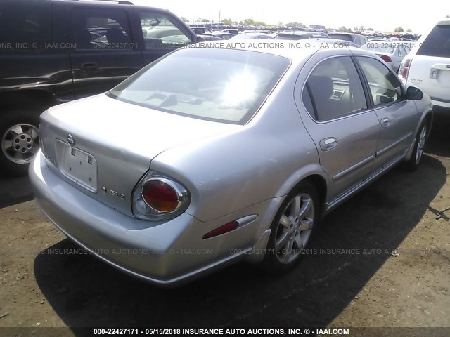 JN1DA31A13T408021 - 2003 NISSAN MAXIMA GLE/SE SILVER photo 4