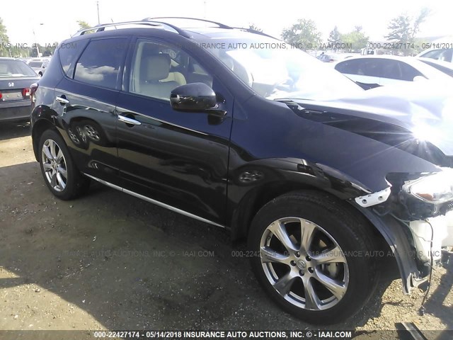 JN8AZ1MW5EW512540 - 2014 NISSAN Murano S/SL/SV/LE BLACK photo 1