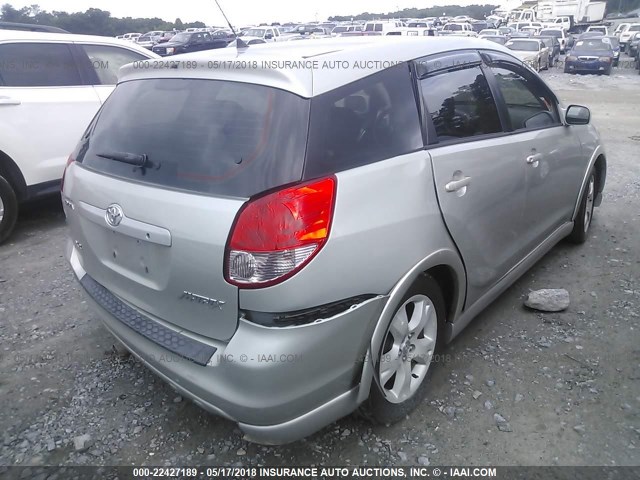 2T1KR32EX4C192693 - 2004 TOYOTA COROLLA MATRIX XR SILVER photo 4