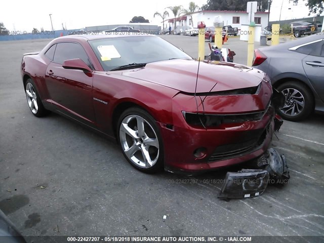 2G1FC1E39E9311703 - 2014 CHEVROLET CAMARO LT RED photo 1