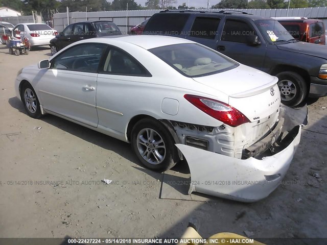 4T1CE30P57U760842 - 2007 TOYOTA CAMRY SOLARA SE/SLE თეთრი ფოტო 3