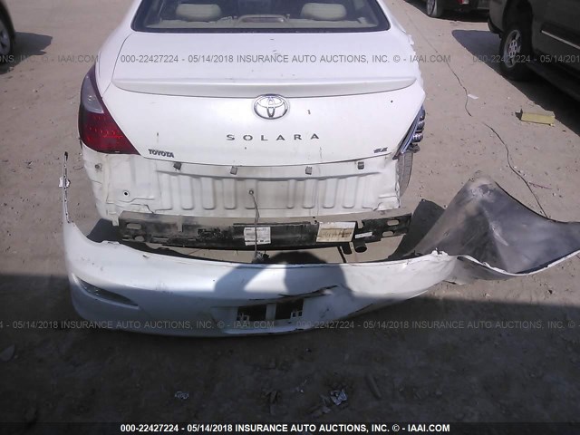 4T1CE30P57U760842 - 2007 TOYOTA CAMRY SOLARA SE/SLE თეთრი ფოტო 6