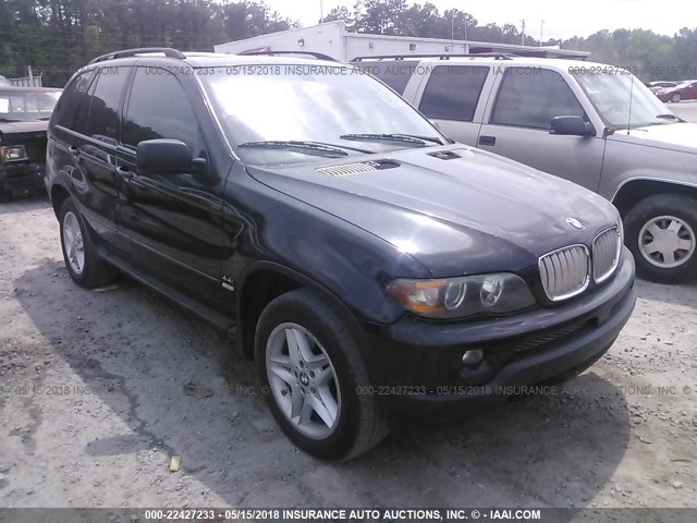 5UXFB53554LV06466 - 2004 BMW X5 4.4I BLACK photo 1