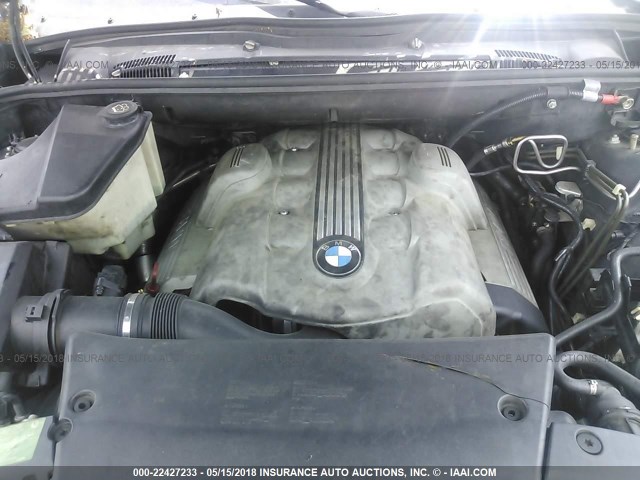 5UXFB53554LV06466 - 2004 BMW X5 4.4I BLACK photo 10