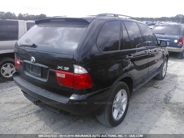 5UXFB53554LV06466 - 2004 BMW X5 4.4I BLACK photo 4