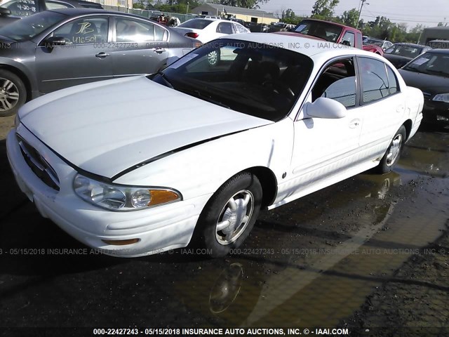 1G4HP54K1Y4152991 - 2000 BUICK LESABRE CUSTOM WHITE photo 2