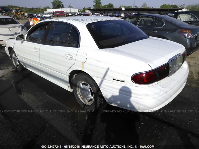 1G4HP54K1Y4152991 - 2000 BUICK LESABRE CUSTOM WHITE photo 3