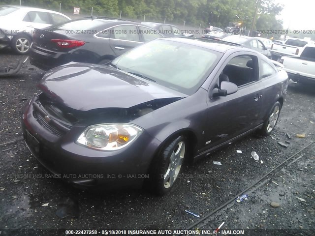 1G1AM15B367613442 - 2006 CHEVROLET COBALT SS PURPLE photo 2