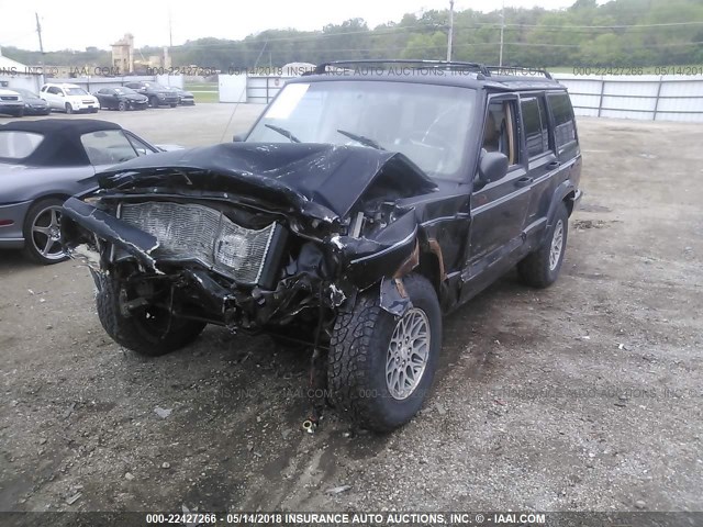 1J4FJ78S1VL576878 - 1997 JEEP CHEROKEE COUNTRY BLACK photo 2