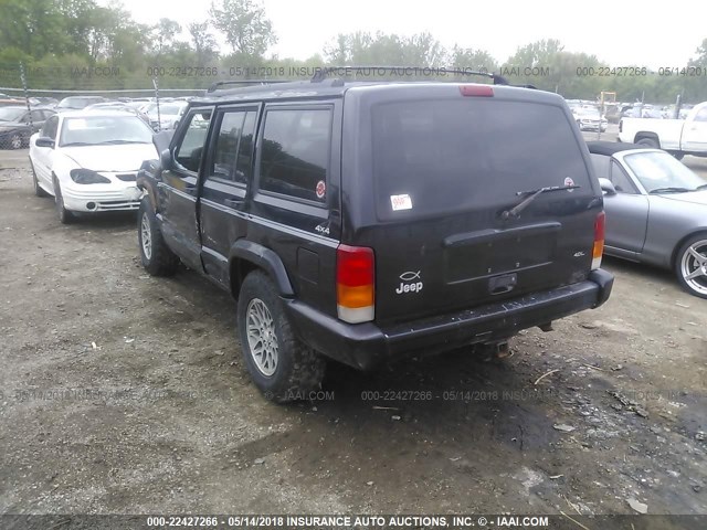 1J4FJ78S1VL576878 - 1997 JEEP CHEROKEE COUNTRY BLACK photo 3