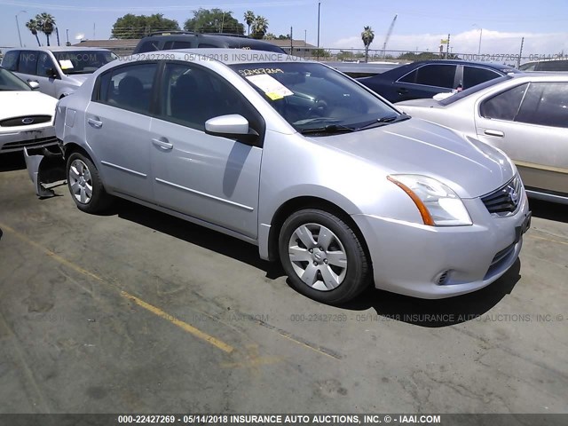 3N1AB6AP2CL772216 - 2012 NISSAN SENTRA 2.0/2.0S/SR/2.0SL SILVER photo 1