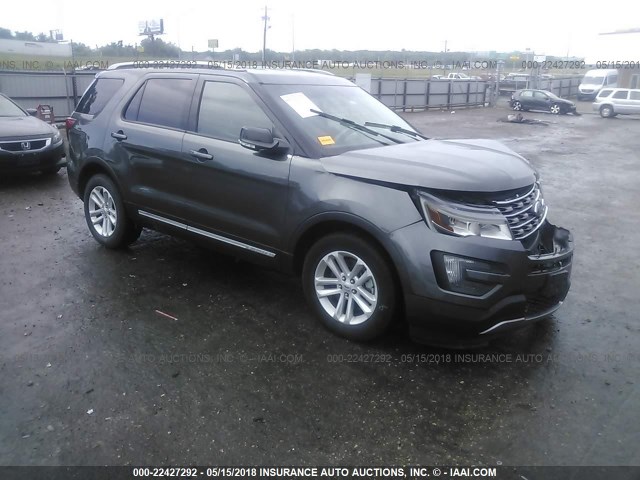 1FM5K7DH4GGB61716 - 2016 FORD EXPLORER XLT BLACK photo 1