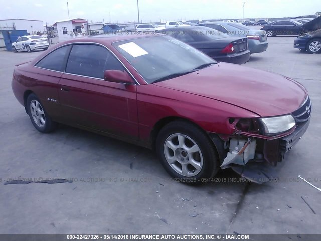 2T1CF22P4XC227385 - 1999 TOYOTA CAMRY SOLARA SE/SLE RED photo 1