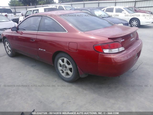 2T1CF22P4XC227385 - 1999 TOYOTA CAMRY SOLARA SE/SLE RED photo 3