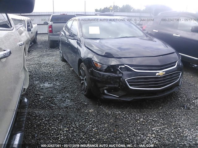 1G1ZE5ST6HF276066 - 2017 CHEVROLET MALIBU LT BLACK photo 1