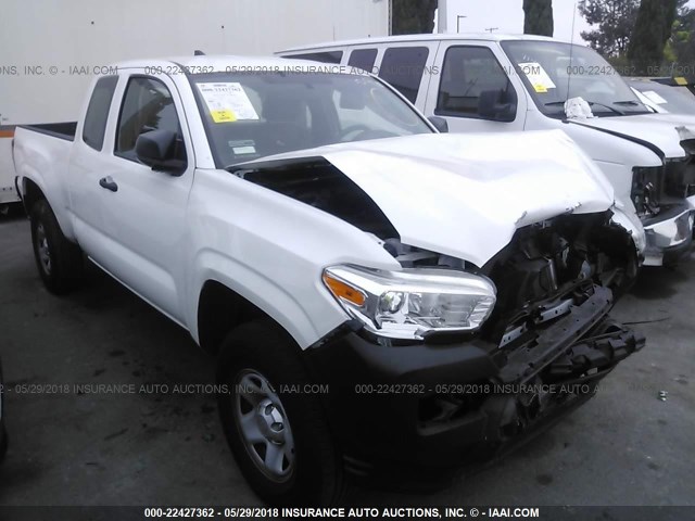 5TFRX5GNXHX098555 - 2017 TOYOTA TACOMA ACCESS CAB/SR/SR5 WHITE photo 1