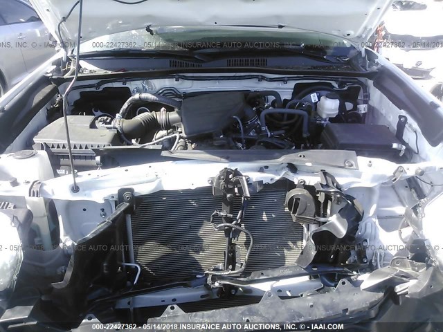 5TFRX5GNXHX098555 - 2017 TOYOTA TACOMA ACCESS CAB/SR/SR5 WHITE photo 10