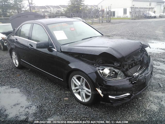 WDDGF8AB0DR269876 - 2013 MERCEDES-BENZ C 300 4MATIC BLACK photo 1