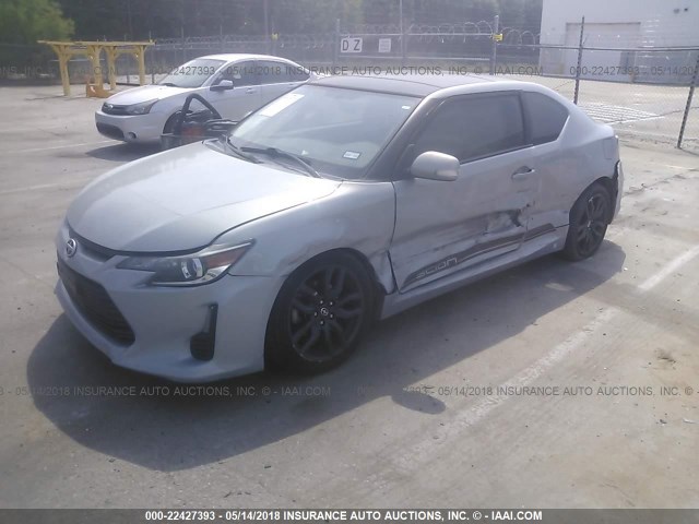 JTKJF5C71E3069044 - 2014 TOYOTA SCION TC 银色 照片 2