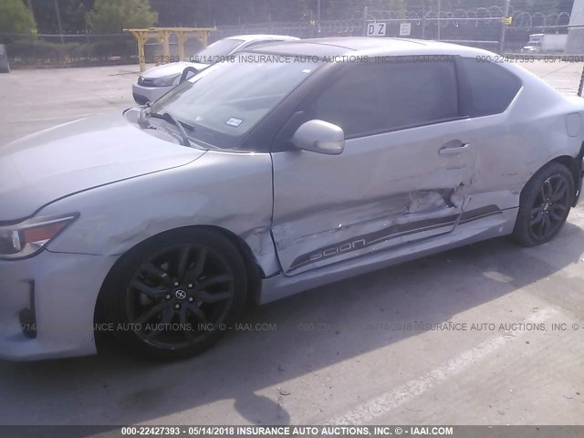 JTKJF5C71E3069044 - 2014 TOYOTA SCION TC 银色 照片 6