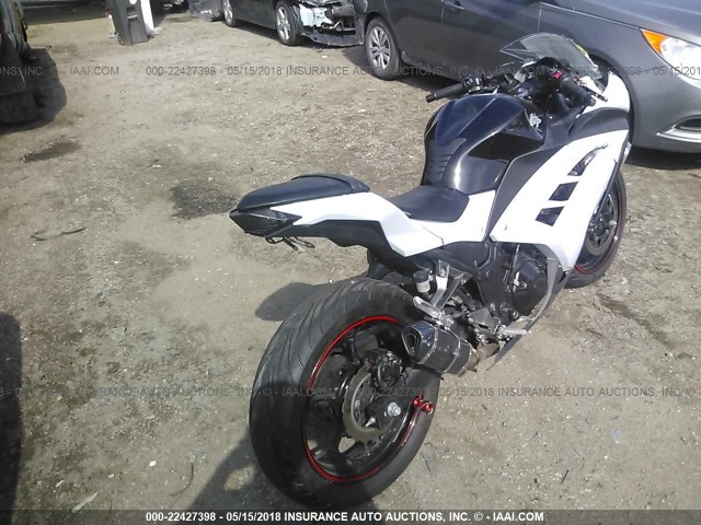 JKAEX8A14EA004796 - 2014 KAWASAKI EX300 A WHITE photo 4