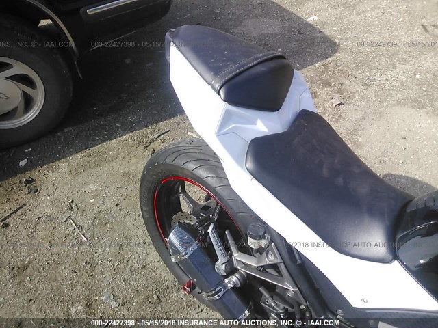 JKAEX8A14EA004796 - 2014 KAWASAKI EX300 A WHITE photo 6