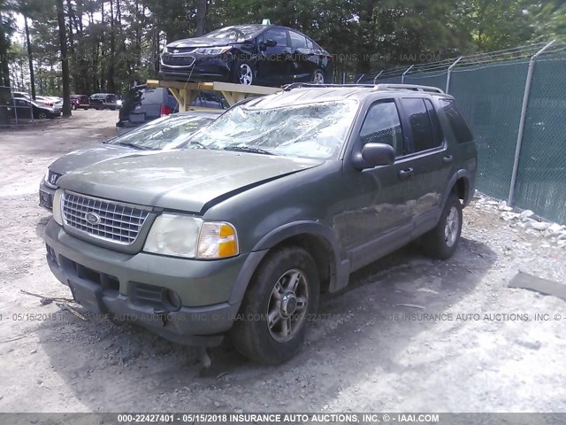 1FMZU73K53UA53769 - 2003 FORD EXPLORER XLT/XLT SPORT/NBX GREEN photo 2
